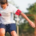 thumbnail image 4 of Luxshiny 4 Pcs Bandes de Capitaine Soccer Jeunesse Rouge Jeux Sportifs Circulaires Réutilisables, 4 of 8