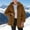 Coffee, variant on Plush Teddy Fleece Women's Winter Coat Jacket,Women's Fashion Long Sleeve Solid Color Thickening Cardigan Thicken Jacket Fall Winter Warm Coat Orange S