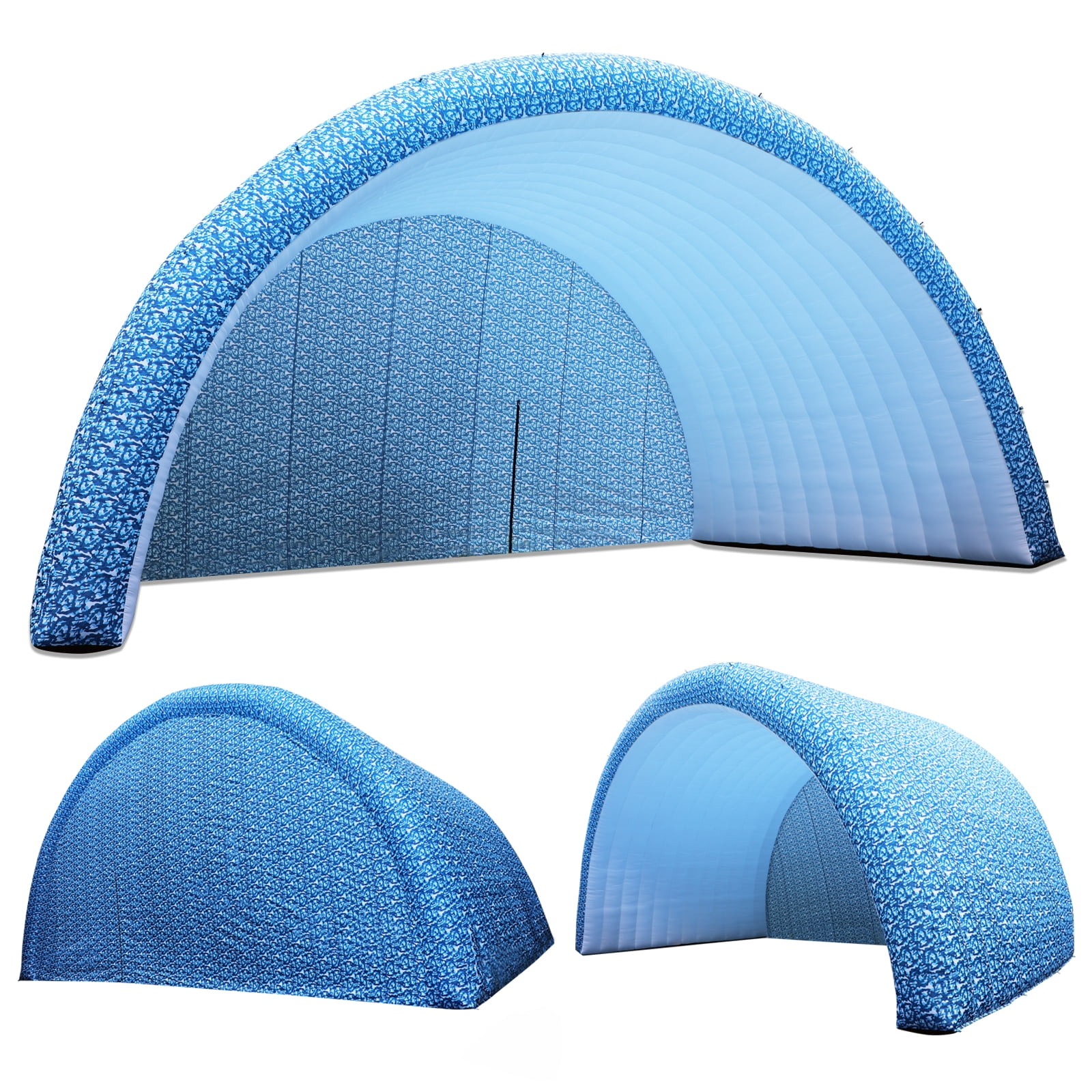 xmaybang Camo Portable Outdoor Inflatable Arch Tent,Suitable for Club Parties, Concert Stages,Wedding,Camping,26.2×14.8×13.1FT