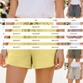thumbnail image 3 of High Waisted Linen Shorts JIANLAI Casual Cotton Linen Shorts Elastic Drawstring Summer Beach Vacation Shorts Pockets (S-XL) Gray, 3 of 4