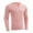 Pink1, variant on Jalioing T Shirt for Men V Neck Long Sleeve Casual Athletic Shirts Solid Color Basic Workout Sport Tees Tops