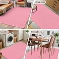 thumbnail image 6 of Pink Large Area Rugs for Bedroom Living Room, Soft Non Slip Carpet Bedside Rug, Pure Pink Rectangular Floor Cover Kitchen Accent Rug 4'x6' for Dining Room/Office, 6 of 9