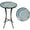 D, variant on Indoor Outdoor Side Table - Mosaic Side Table, Round Side Table with Ceramic Tile Top, Patio Accent Table for Yard, Garden, Living Room Ect