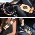 thumbnail image 3 of Uorisanigo Cactus Southwest Aztec 18 Pcs Car Seat Covers Full Set Includes Shoulder Strap Protector Center Console Pad Steering Wheel Covers Gear Shift Headrest Protector Cup Holder Coaster Keychain, 3 of 7