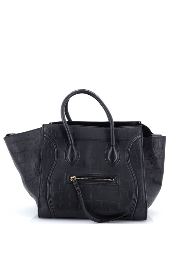 Pre-Owned Phantom Bag Crocodile Embossed Leather Medium By Rebag