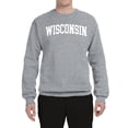 thumbnail image 2 of Wild Bobby State of Wisconsin College Style Unisex Crewneck Sweatshirt, 2 of 6