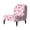 Easter Egg Daisy Pattern, variant on HELLHERO Non Slip Armless Accent Chair Protector for Dining Room, Comfortable Armless Accent Chair Cover, Love