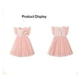 thumbnail image 4 of Emy Dola Tollder Girls Ruffle Sleeve Tulle Dresses For 1-8 Years Summer Birthday Easter Party Cotton Tutu Dress, 4 of 8