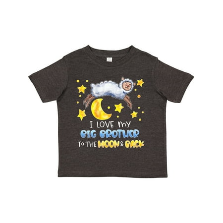 

Inktastic I Love My Big Brother to the Moon and Back Cute Sheep Gift Toddler Boy or Toddler Girl T-Shirt