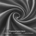 thumbnail image 3 of Satin Pillowcase Queen Pillow Cases Set of 2 Silky Pillow Cover with Envelope Closure,Dark Grey 20x30 inches MYDOMIC, 3 of 9
