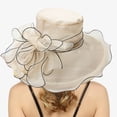 thumbnail image 2 of EHQJNJ Black Sun Hat Womens Summer Dress Hat Wide Leaf Flower Bridal Shower Hat Sun Hats Beach Hat Sun Hats for Women Packable Small Brim Ponytail Hat Wigs for Black Women, 2 of 5