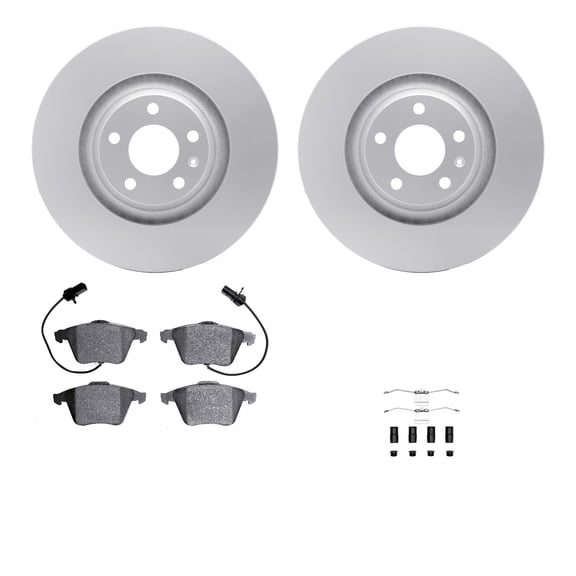 Dynamic Friction Company Front Geospec Brake Rotors with 5000 Advanced Brake Pads includes Hardware 4512-73113