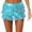 Light Blue, variant on Jowowha Women's Shiny Sequin Ruffle Skirt High Waist Layered Hem Sparkle Glitter Mini Short Skirts Purple One Size