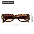 thumbnail image 2 of unbranded 1Ud Lentes De Sol Leopardo Cuadrados Personalizados Para Uso En Y Viajes, 2 of 8