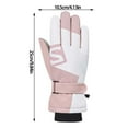 thumbnail image 3 of AWZXDE 2026 Winter Outdoor Cycling Gloves for Women Touchscreen Compatible Windproof Warm Cold Weather Mittens Light Pink, 3 of 6