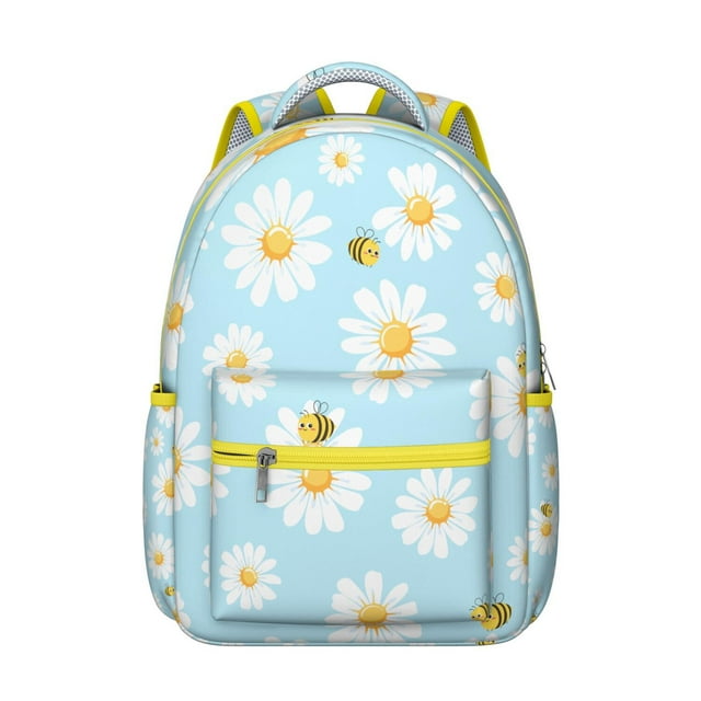 Bloom Floral Waterproof Backpack - Stylish & Spacious Student Bag for School or Travel