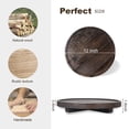 thumbnail image 4 of Bandeja decorativa zoocatia, redonda, de madera, para baño, 4 of 5