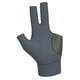 thumbnail image 3 of Kit de Guantes de Billar para Tres Dedos, Paquete de 2 Unidades Negro derecho y gris izquierdo, 3 of 9