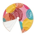 thumbnail image 3 of Kll Colorful Wool Balls Christmas Tree Skirt 48",Party Decorations Farmhouse For Christmas Decorations Holiday Party, 3 of 8