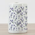 thumbnail image 3 of Flower Ceramic Toothbrush Holder, Watercolor Lavender Flowering Fragrant Pale Plant Essential Oil Extract Temperate, Versatile Countertop for Bathroom, 4.5" X 2.7", Violet Green, by Ambesonne, 3 of 4