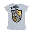 thumbnail image 1 of Harry Potter Womens Hufflepuff Crest Flat Cotton T-Shirt, 1 of 5