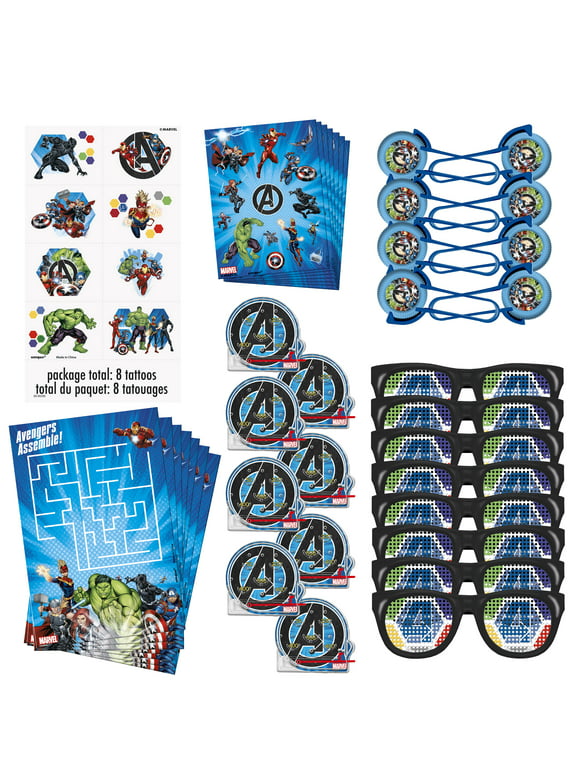 Avengers Birthday Party Favors for 8 Guests, 48pcs