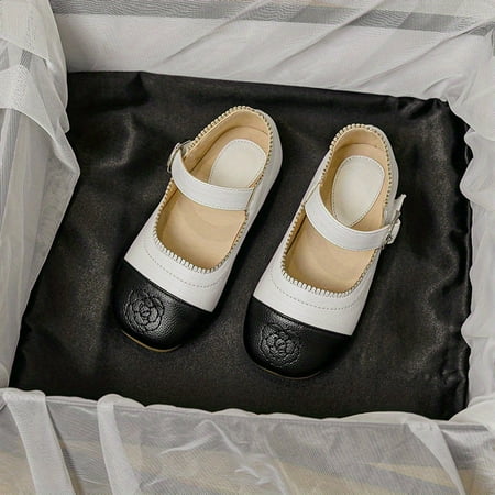 

Baby Girls Retro Mary Jane Shoes Leather Soft Sole Non Slip Hook And Loop Princess Shoes For Toddlers Kids Children Spring And Summer