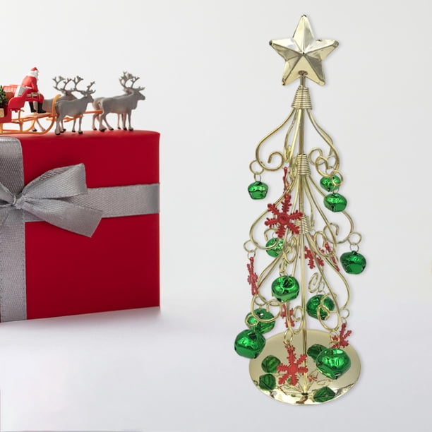 Artesanías de de Navidad Del Soporte de Exhibición Forjado de Del Hierro Verde perfecl Árbol decorativo