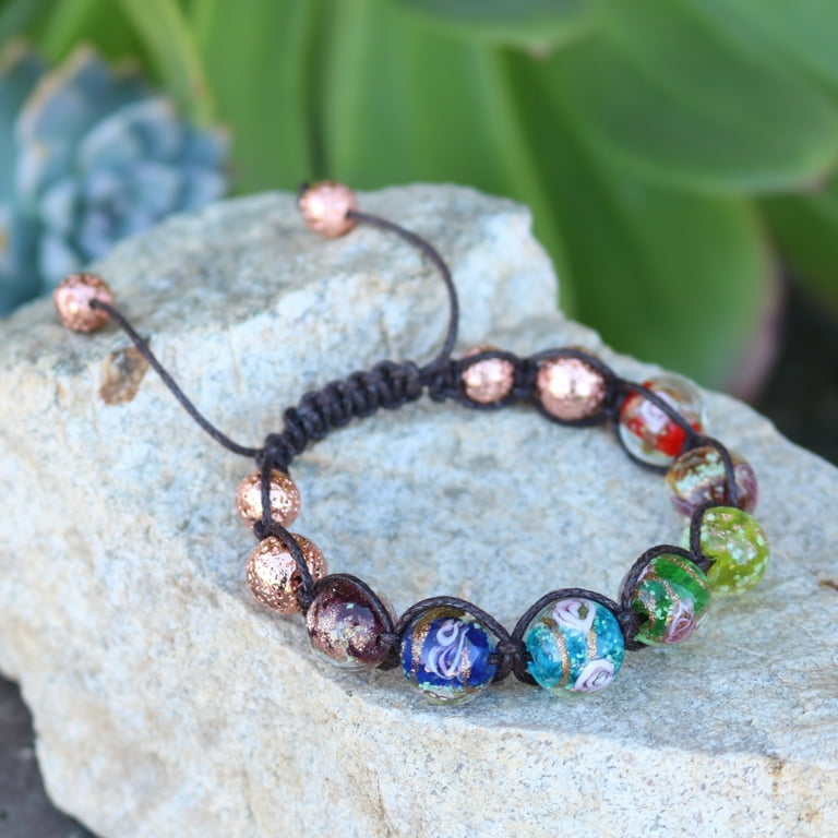 Custom Stone Bracelet Made with Natural Healing Stones, Beads and More Macrame Knotted