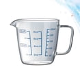 thumbnail image 2 of Vaso medidor de 250 ml de vidrio de borosilicato resistente al calor para cocina y restaurante., 2 of 5