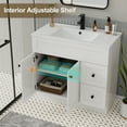 thumbnail image 6 of Eclife 36" Bathroom Vanity with Integrated Sink Top, Hand Painted, 6 of 12