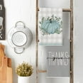 thumbnail image 3 of SM-XLHN Orange Eucalyptus Leaves Hello Pumpkin Fall Kitchen Towels Dish Towels, 18x26 Inch Farmhouse Give Thanks Decoration Hand Towels Set of 4, 3 of 6