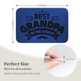 thumbnail image 3 of Alfombra de baño súper suave y antideslizante con el mejor abuelo del mundo para baño, cocina, dormitorio, hogar, alfombra de piso de 15,75 x 23,62 pulgadas, 3 of 6