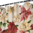 thumbnail image 3 of Multicolor Christmas Floral Pattern Shower Curtain 72"x84" ,Bathroom Decorative Shower Curtains Set with 12 Hooks,Modern Waterproof Washable Shower Curtain, 3 of 6