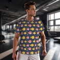 thumbnail image 3 of Wukai Cute Puffer Fish Print Men's Short-Sleeved Mesh T-Shirt,Quick-Dry Short Sleeve Workout T-Shirt-Large, 3 of 8