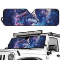 thumbnail image 2 of Yuyamidu Wolf Windshield Sun Shade for Jeep, Galaxy Windshield Sunshade for Wrangler TJ JK JL1997-2024, Sun Shade Cover for Jeep, UV Ray & Heat Block, 2 of 7