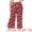 Red, variant on DARING DIVA Women's Plus Palazzo Pants High Waist Polka Dots Wide Leg 1X Red