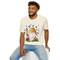 thumbnail image 7 of Summer Gnome Blue Butterfly Daisy Family Graphic Novelty Unisex T-Shirt, 7 of 7