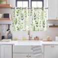 thumbnail image 2 of Green Leaves Kitchen Curtains Window Panels, Summer Botanical Farmhouse Leaf Watercolor Insulated Window Treatment Curtain, Grommet Curtains for Bedroom/Living Room/Bathroom, 2 Piece 42"Wx54"L, 2 of 8