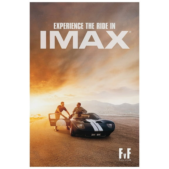 Ford vs Ferrari - IMAX - Vintage Racing Poster (8x12Inches(US/CANonly))