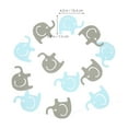 thumbnail image 2 of HEALEEP 2Jgo De Baby Shower Y Cumpleaños Con Banner Azul Colgante De Elefante, 2 of 8
