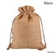thumbnail image 1 of Ounissouiy 50 Uds. Bolsa de lino con cordón organizador de joyas bolsa de almacenamiento de té portátil para el hogar Almacenamiento y organización del hogar C 10x14cm Ounissouiy HA5722-23, 1 of 1