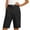 *Black, variant on Women's High Waisted Bermuda Shorts,Tailored Knee Length Workwear Shorts Red,Women's Plus L