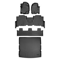 SMARTLINER 4 Rows Custom Fit Floor Liners Compatible with 2018 - 2024 Ford Expedition 8 Passenger