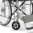 thumbnail image 3 of MasteelfCA 2 Pcs Roue de Fauteuil Roulant 8 Pouces Flexible Roue Robuste Pièce de Fauteuil Roulant, 3 of 8