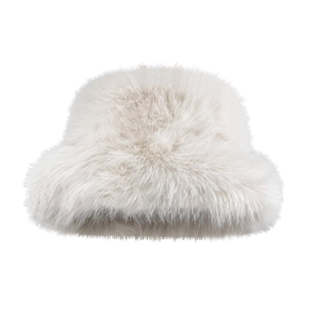 Sombreros de piel sintética para mujer, estilo invernal, gorro facial, protección para los oídos, gorro cálido de lavabo, gorro de piel sintética moderno para mujer.