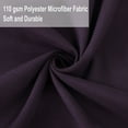 thumbnail image 4 of Duvet Cover Set 3 Piece Solid Color Bedding Set, 110gsm Polyester Microfiber Quilt Cover with Bow Tie Closure,Include 2 Pillowcases(No Duvet) Queen Dark Purple Unique Bargains Juego de Edredón Funda, 4 of 6