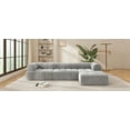 thumbnail image 4 of Modern L-Shaped Sectional Sofa with High-Density Foam & Chaise Lounge, 122" Wide, 2-Piece Fully Assembled Right-Facing Set for Living Room Comfort, 4 of 9