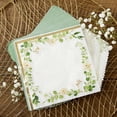 thumbnail image 3 of Kate Aspen Servilletas de boda con diseño floral de eucalipto, color verde salvia, servilletas decorativas gruesas para cena, vajilla para almuerzo, perfectas para despedidas de soltera, bodas y fiest, 3 of 5
