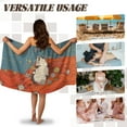 thumbnail image 5 of Yuyamidu Cute Cat Towel Body Wrap for Women Lightweight Shower Towel Wrap with Pocket Reusable Bath Wrap Towel for Ladies Spa Wrap Robe Size XL Bathroom Bath Towels, 5 of 7